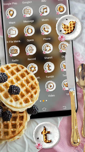 Waffles Breakfast Theme screenshot 2