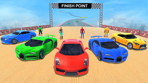 Superhero Car Racing Game 3D screenshot 1