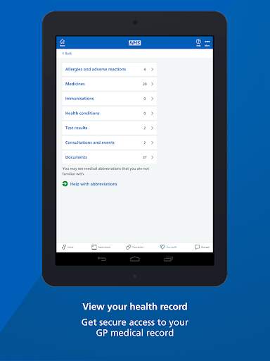 NHS App screenshot 11