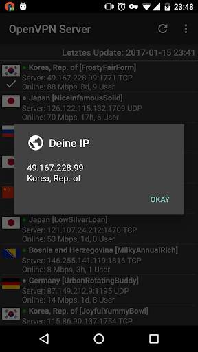 VPN Servers für OpenVPN screenshot 4