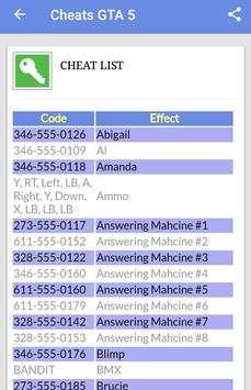 Cheats GTA 5 screenshot 3