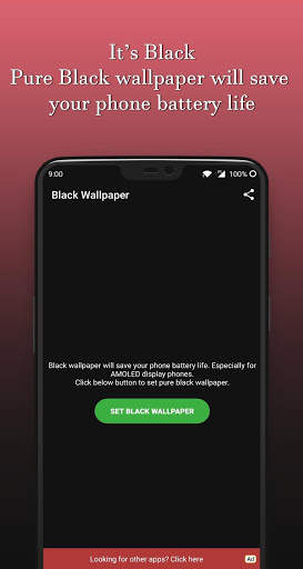 Pure Black Wallpaper screenshot 1