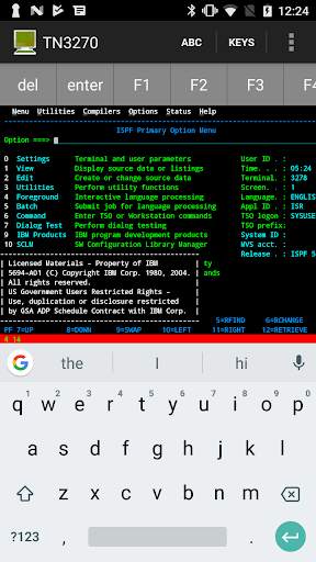 Mocha TN3270 Lite screenshot 2