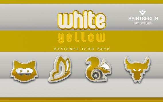 White Yellow Icon Pack screenshot 5