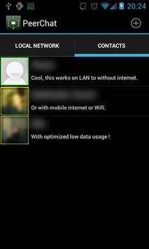 Peerchat Lan Messenger screenshot 2