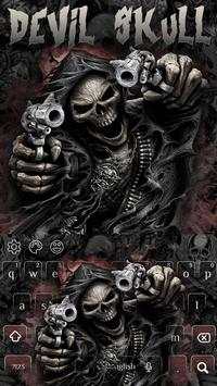 Devil Death Skull Gun Keyboard Theme screenshot 4