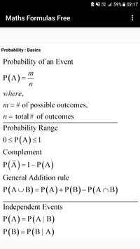 Maths Formulas Free скриншот 7