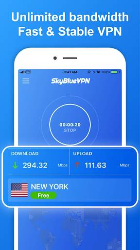 SkyBlueVPN: Free VPN Proxy Server & Secure Service screenshot 1