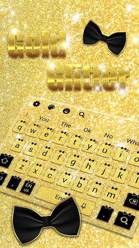 Keyboard Glitter Emas screenshot 1