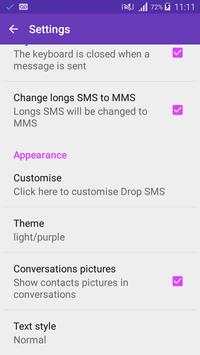 SMS Drop (SMS MMS Messenger) screenshot 5