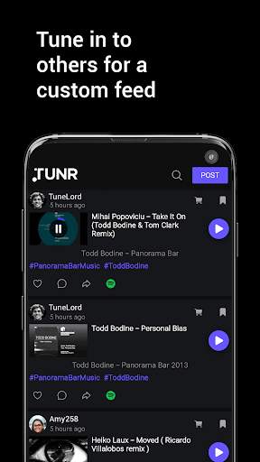 Tunr - One central place for sharing tunes screenshot 3