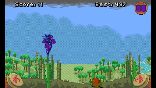 Janin - ninja jumping bamboo - screenshot 2