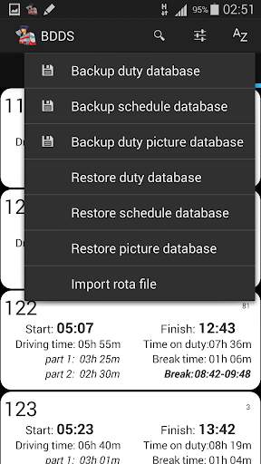 Bus Driver Duty Schedule Lite screenshot 7