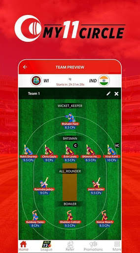 My11 Cricket - My11Circle Team & My11 Team screenshot 2