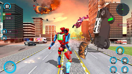 Robot Hero Van Transform: Action Transformer Games screenshot 7