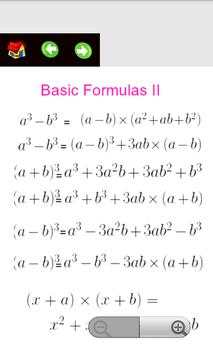 Algebra Useful Formulas screenshot 2