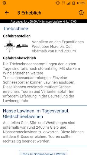 White Risk - SLF Lawinen-App screenshot 3