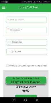 Urooj Call Taxi screenshot 2