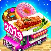 Sea Food restaurant-Donuts Truck Unicorn Food Game logo
