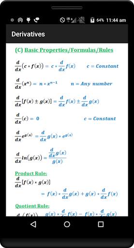 Calculus Quick Reference Pro screenshot 3