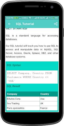 SQL Tutorial screenshot 4