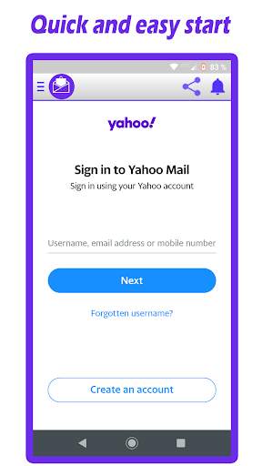 Inbox Fast for Yahoo screenshot 1