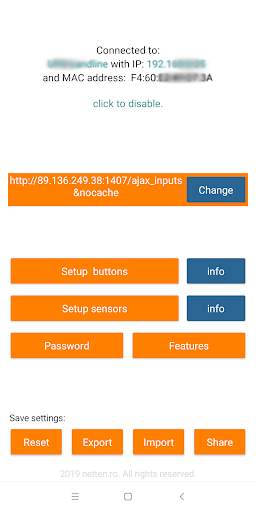 Smart Home control with Arduino ESP - WiFi screenshot 2
