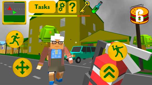 Craft Granny. Blocky Neighbor Escape 3D screenshot 1