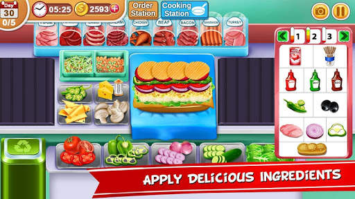 My sandwich Shop Cooking & Restaurant Chef Game screenshot 4