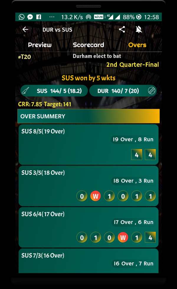 Live Cricket Score 2019 - schedule & Cricket NEWS screenshot 5