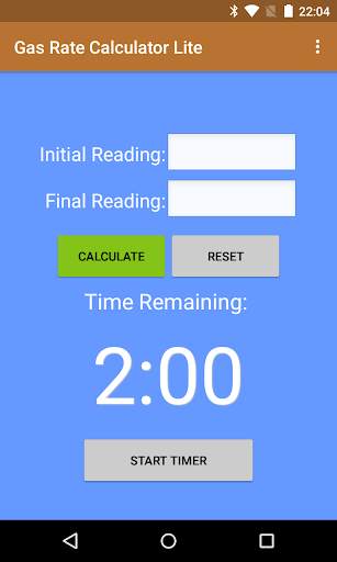 Gas Rate Calculator Lite screenshot 1