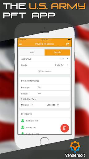 Army PRT - U.S. Army APFT Calculator screenshot 1