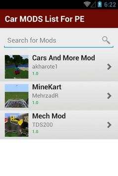 Car MODS List For PE screenshot 2