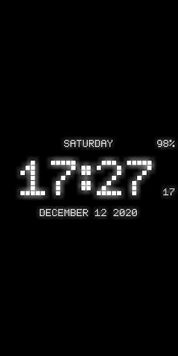 Digital Clock Live Wallpaper-7 PRO screenshot 8