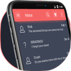 Dark messenger sms app icon