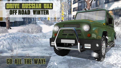 Drive Russian UAZ Off-Road Winter screenshot 3