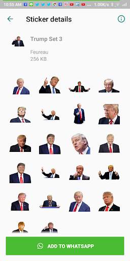 Donald Trump WAStickerApps Sticker for WhatsApp screenshot 7