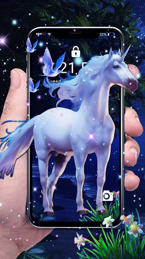 Lovely Unicorn APUS Live Wallpaper screenshot 1