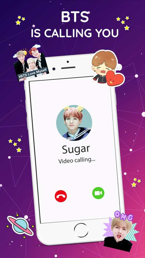 BTS Video Call Prank - Call With BTS Idol Prank screenshot 1