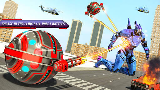 Robot Bola Mengubah Perang Bus: Game Robot screenshot 3