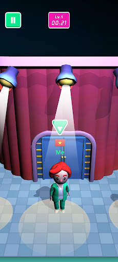 Trò chơi con mực nhảy cầu kính screenshot 4