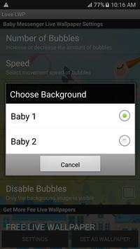 Messenger Baby Live Wallpaper screenshot 4