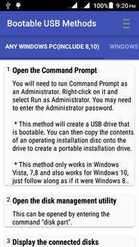 Bootable USB Methods скриншот 1
