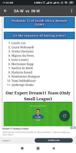 Guru Cric Fantasy winning Tips and Prediction team screenshot 5
