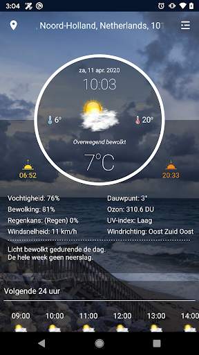 Weer Realtime voorspelling screenshot 1