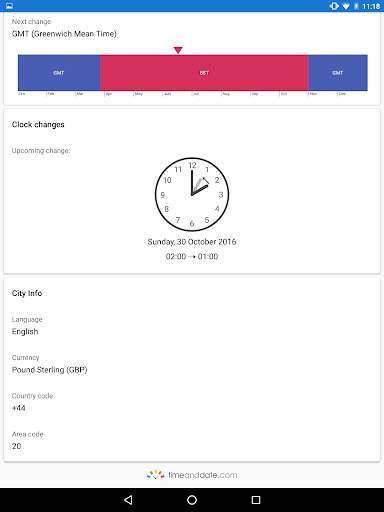 World Clock by timeanddate.com screenshot 21