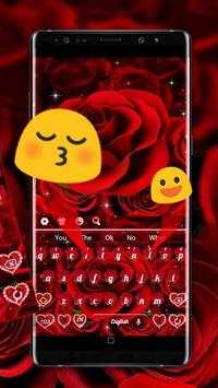 Classic Red Rose Keyboard 3 تصوير الشاشة