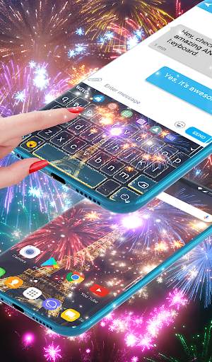New Year Fireworks Wallpaper & Animated Keyboard screenshot 4