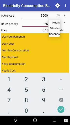 Electric Cost Bill Calculator screenshot 3