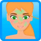 makeup and spa game logo